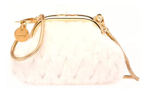 MIU MIU Lambskin Beauty Bag, Shoulder Bag Mini Women's White