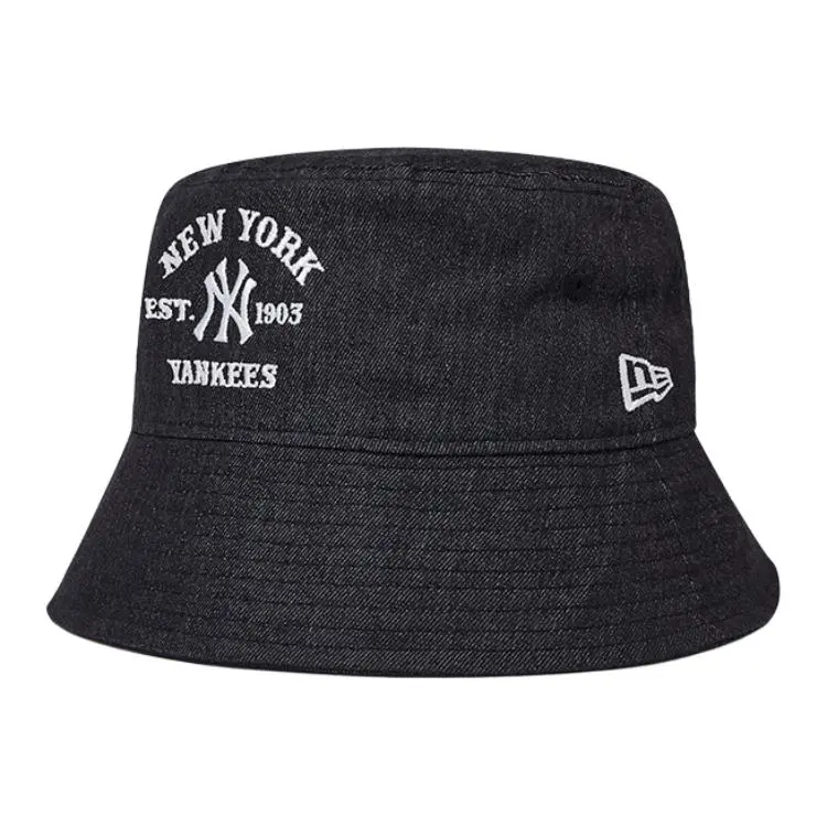 New Era Cotton, Polyester Elastane Viscose Bucket Hats Unisex Black