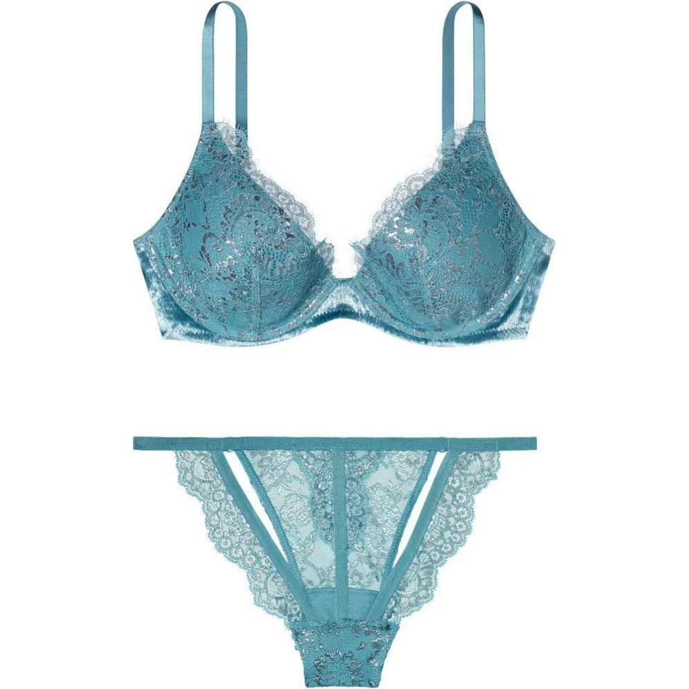 Женский комплект нижнего белья Victoria's Secret (синий)