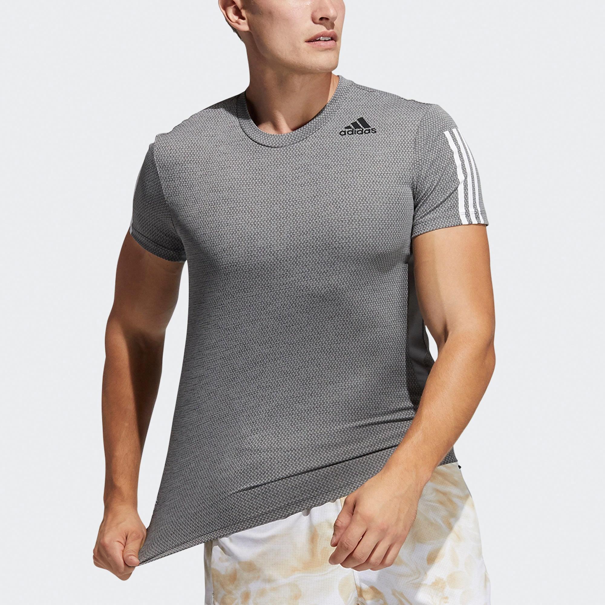 Мужская футболка adidas H.rdy 3s Tee (серая) — фото 7