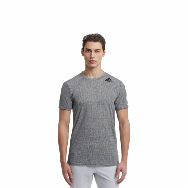 Мужская футболка adidas H.rdy 3s Tee (серая) — фото 6