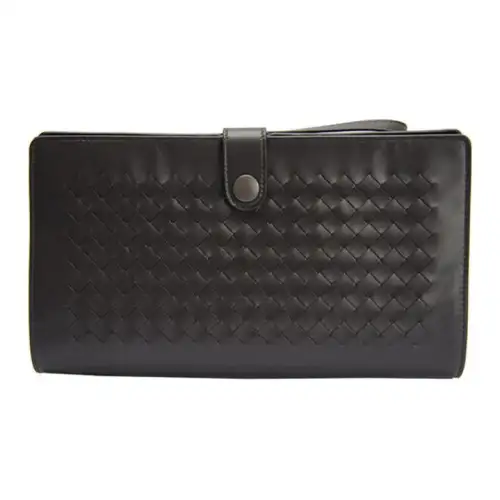 Bottega Veneta Sheepskin Clutch Regular Men's Dark Brown