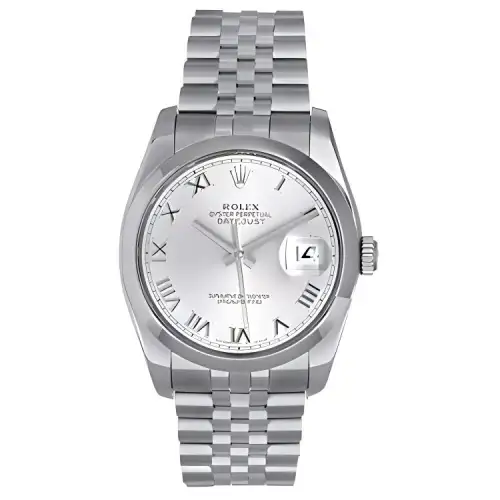 ROLEX Datejust Collection Automatic Mechanical Movement Men's Watches Watch 36mm White Dial Stainless Steel Case