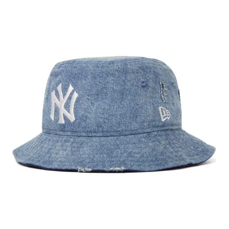 New Era Cotton Bucket Hats Unisex Denim Blue/Black