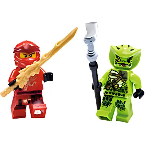 LEGO LEGO Kai Smith Ninjago Series Kai VS Lhasa Minifigure Set (comes with Ninjago Classic Legend Special 6 Magazine) Flame Sword Ivory Knife Building Blocks 0-300pcs LEGO-2309-0127