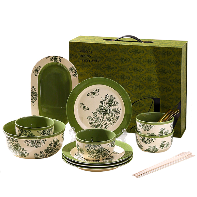 Kawashimaya KAWASIMAYA gift box bowls, dishes and chopsticks set for home high-end dishes and tableware set