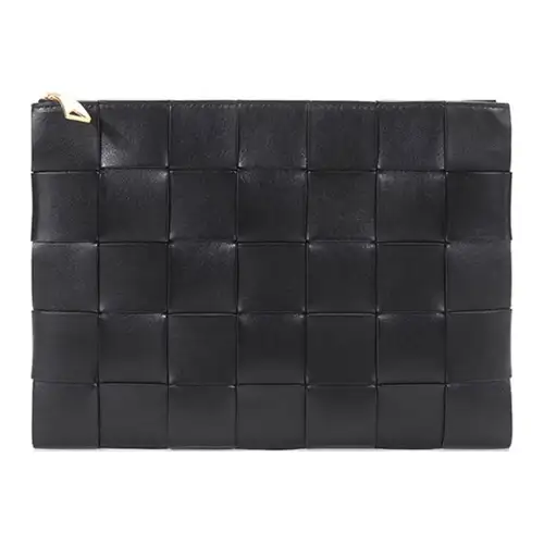 Bottega Veneta Leather Clutch Women's Black