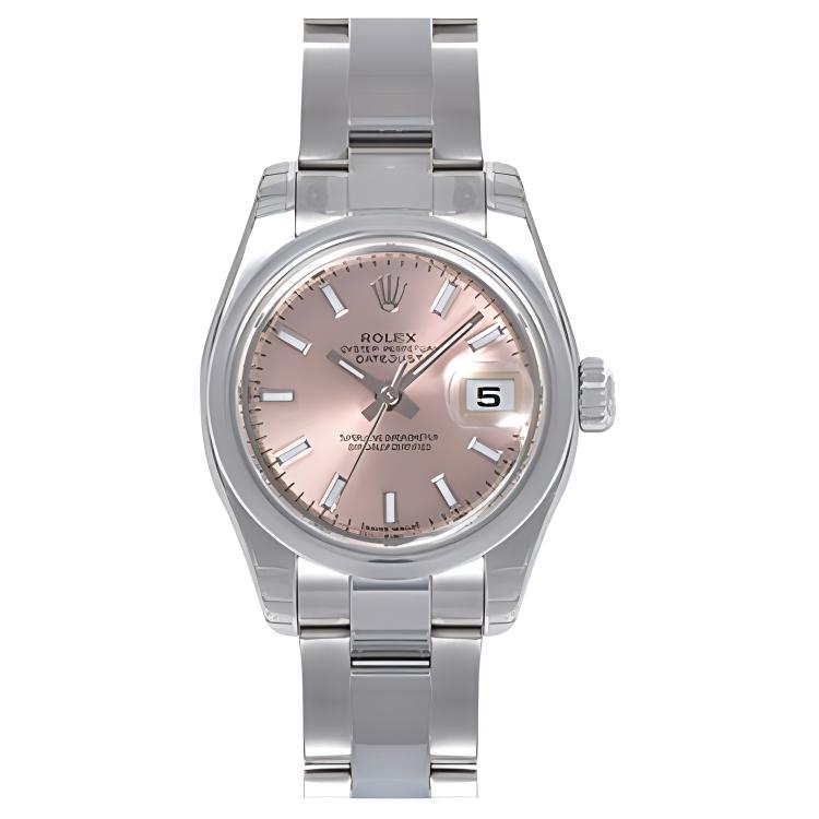 ROLEX Women's Apparel Datejust Collection Automatic Mechanical Movement Women's Watch 26mm Pink Watch Dial