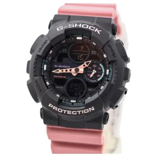 CASIO Women's Liquid Crystal/Analog Dual Display Series Black Watch GMAS140-4A