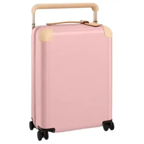 LOUIS VUITTON Horizon Four Wheels Cow Leather Trolley Bag Women's Pink