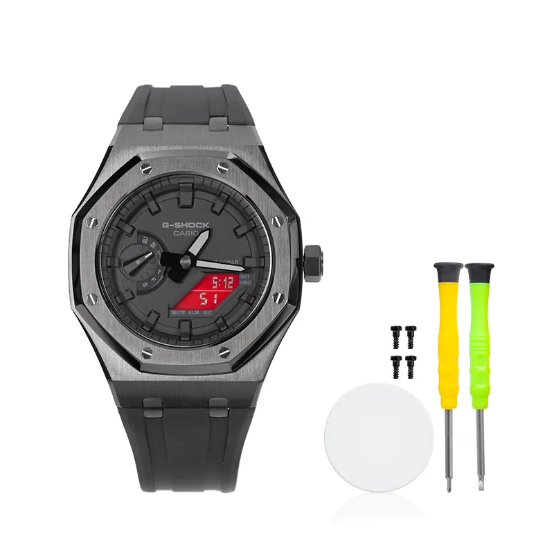 CASIO Custom Collection Electronic Movement Resin Strap Watch Unisex Black Dial