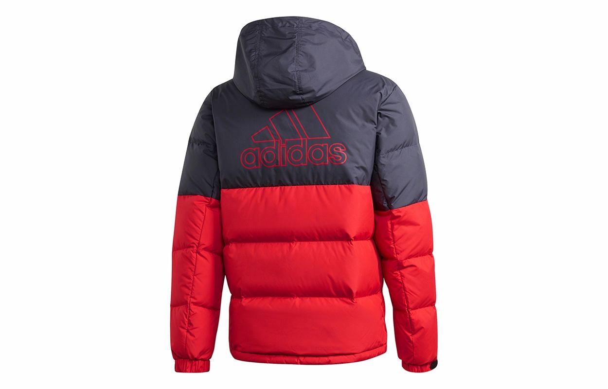 Мужская куртка adidas C/B Down Jkt (красно-черная) — фото 2