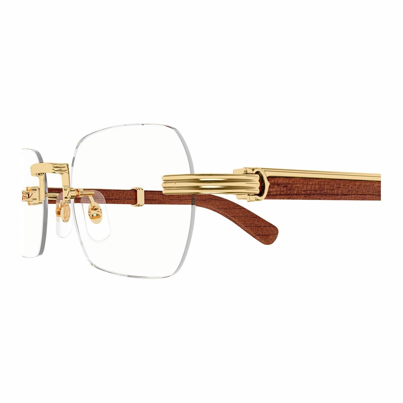 Мужские очки Cartier CT0377O002 (золотые) — Золото — фото 5