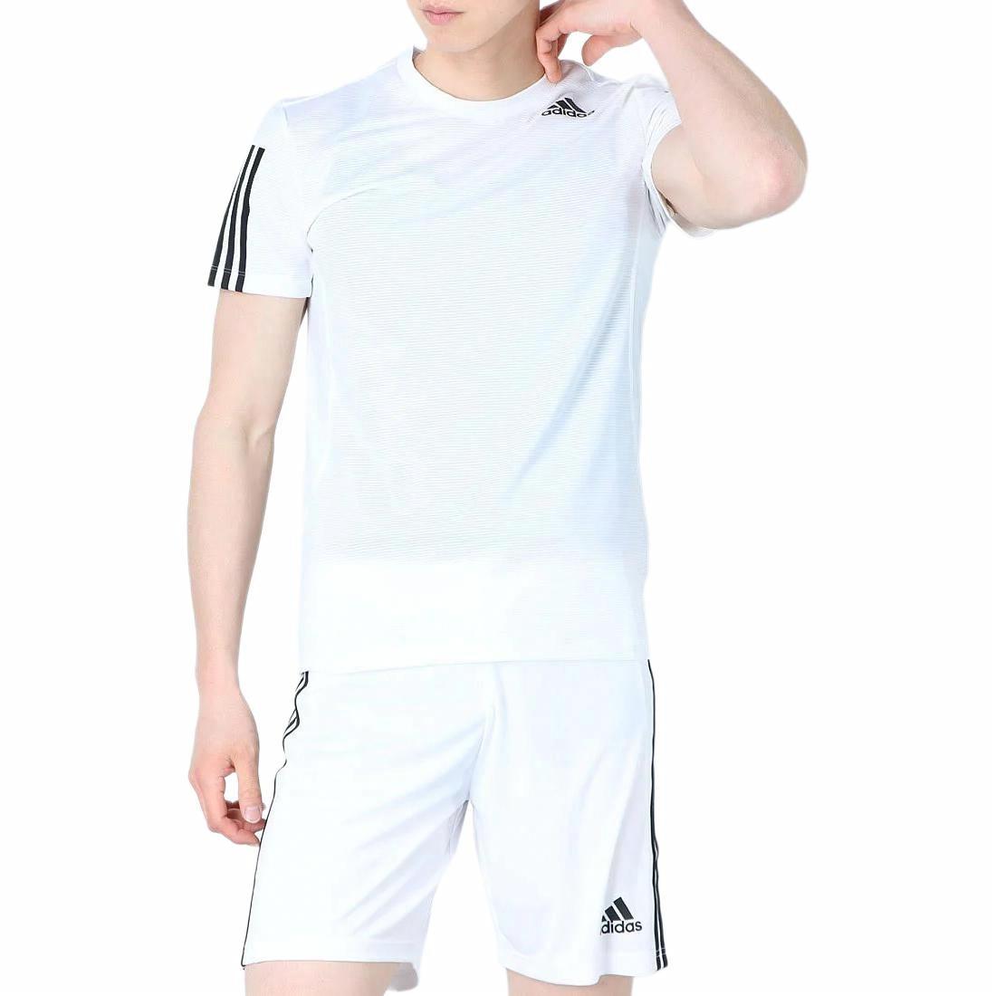Мужская футболка adidas Aero3s Tee Pb T (белая) — фото 6