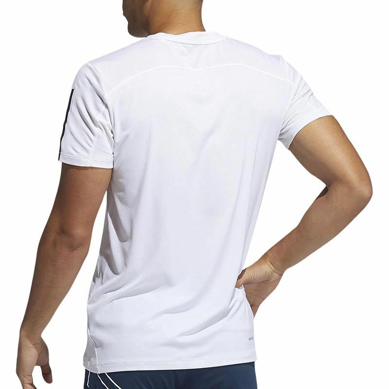 Мужская футболка adidas Aero3s Tee Pb T (белая) — фото 3