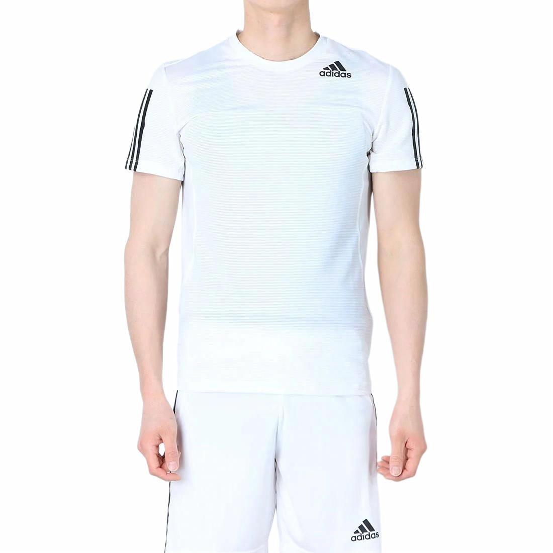 Мужская футболка adidas Aero3s Tee Pb T (белая) — фото 8
