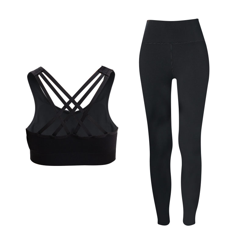 Li Ning Fitness Set Women’s Black Tank Top Yoga Pants