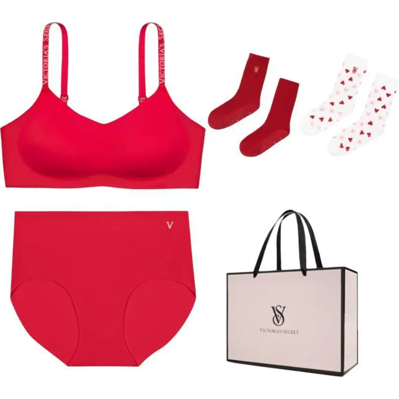 Victoria's Secret Underwear Set Gift Box Set Women's Red
