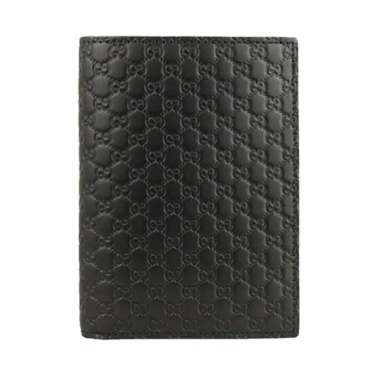 GUCCI Leather Wallet Men's Black