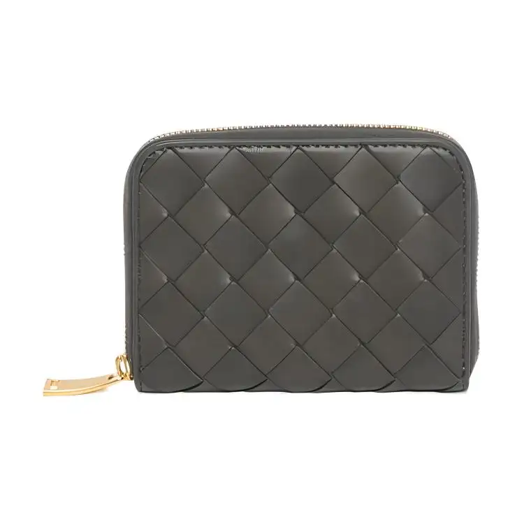 Bottega Veneta Sheepskin With Cow Leather Coin Purse Women's Olive