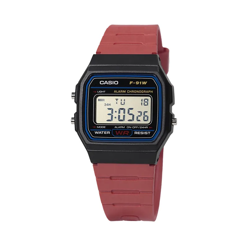CASIO Custom Collection F 91W 1 Upgraded Multicolor Quartz Movement Resin Strap Watch Unisex