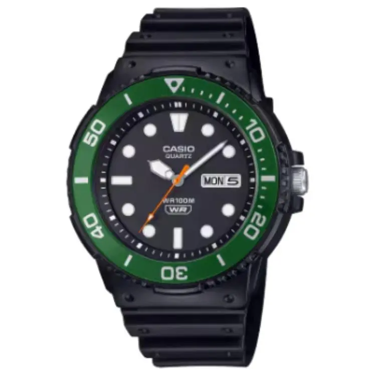 CASIO Standard Collection Quartz Movement Resin Strap Watch Unisex Black Dial