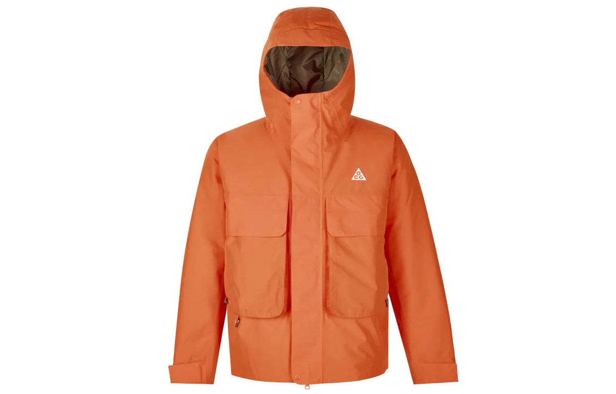 Nike ACG Skull Peak Puffer Jacket Coat Men's Orange