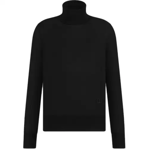 DIOR Knitwear Men's Black Turtleneck Moderate Other