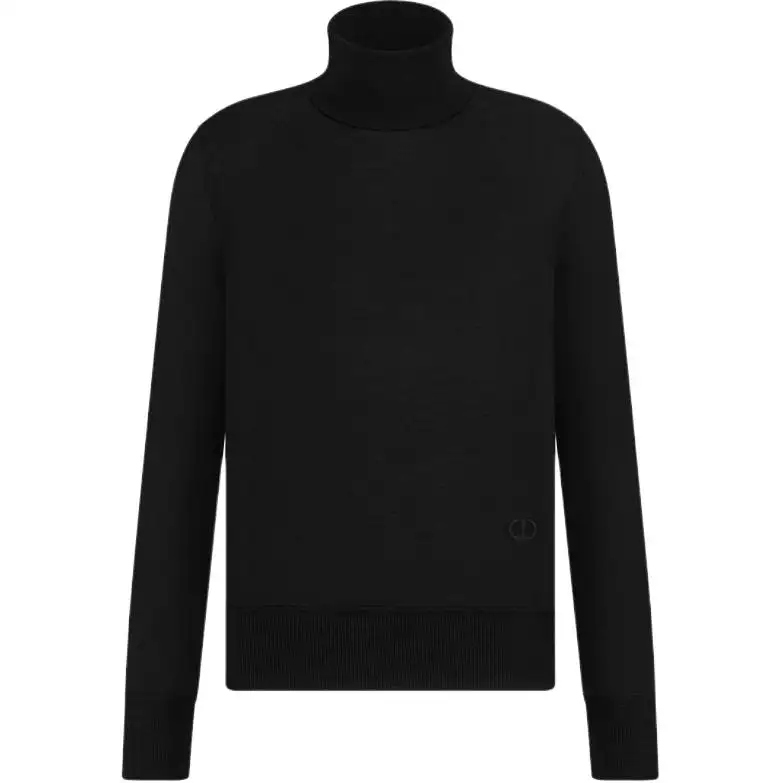 DIOR Knitwear Men's Black Turtleneck Moderate Other