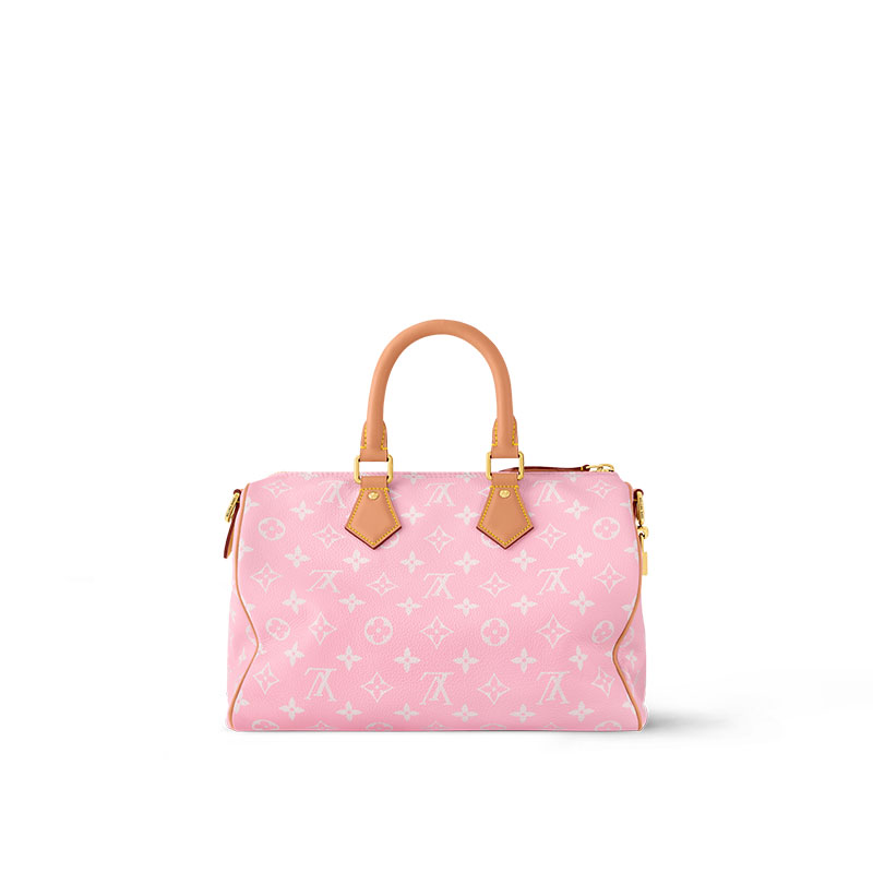 Сумка Louis Vuitton LOUIS VUITTON Speedy P9 Bandoulière 30 Logo (розовый) — фото 4