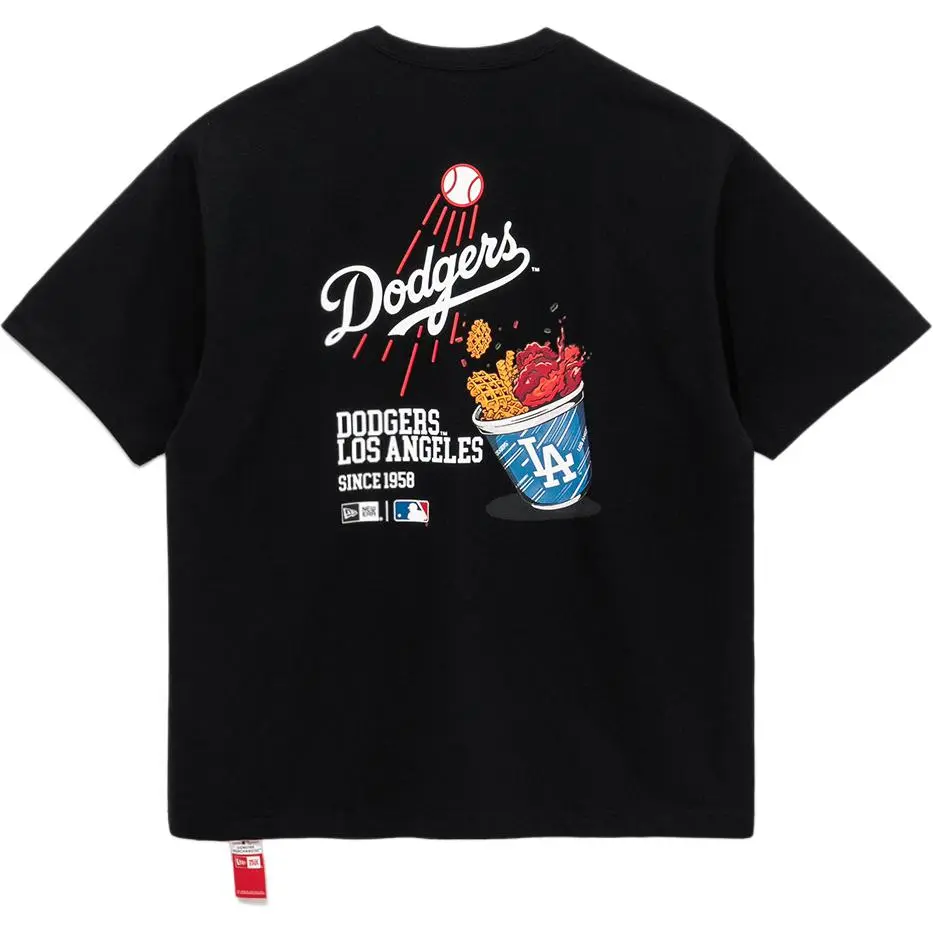 New Era T-Shirts Men's Black Crew Neck