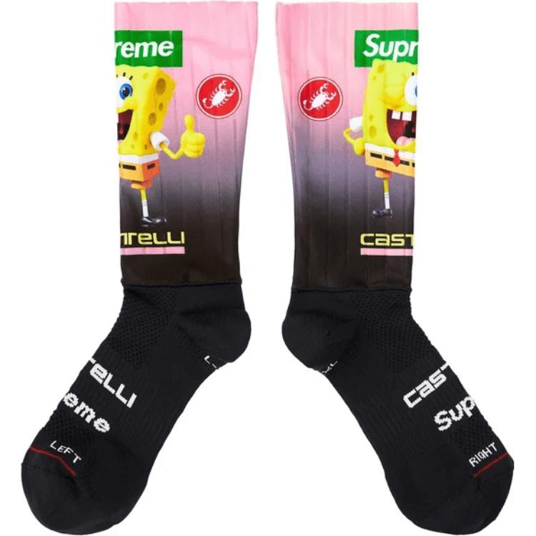 Supreme Sponge Baby, Collaboration Cycling Socks Unisex