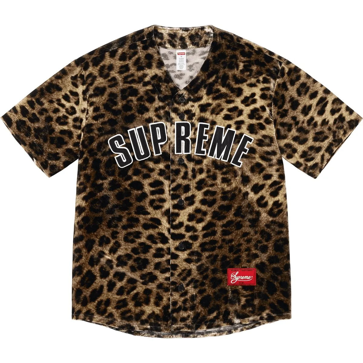 Supreme velvet baseball shirt