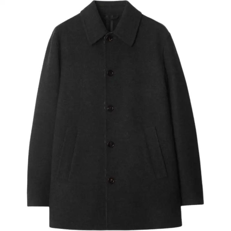 Burberry button-fastening coat
