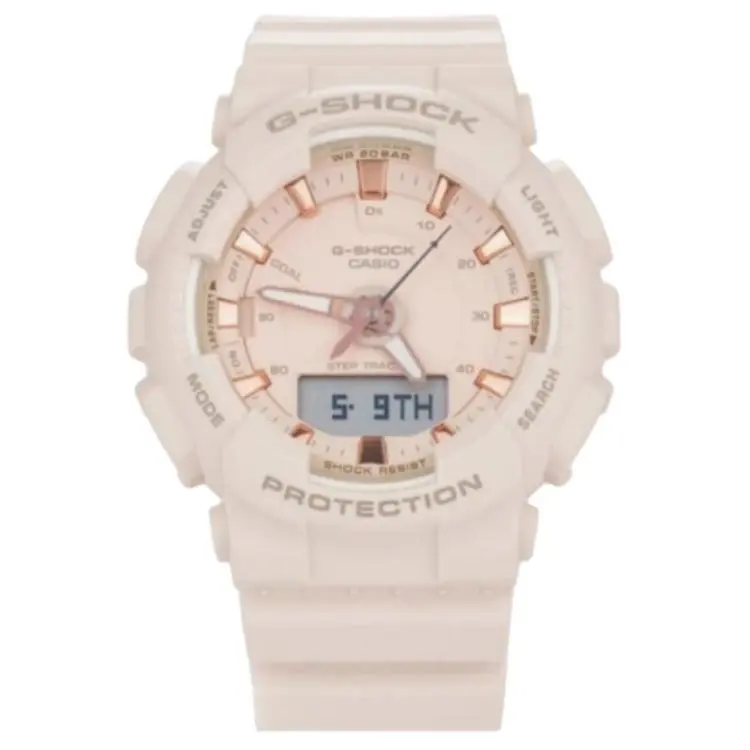 CASIO Women's Liquid Crystal/Analog Dual Display Series Pink Watch