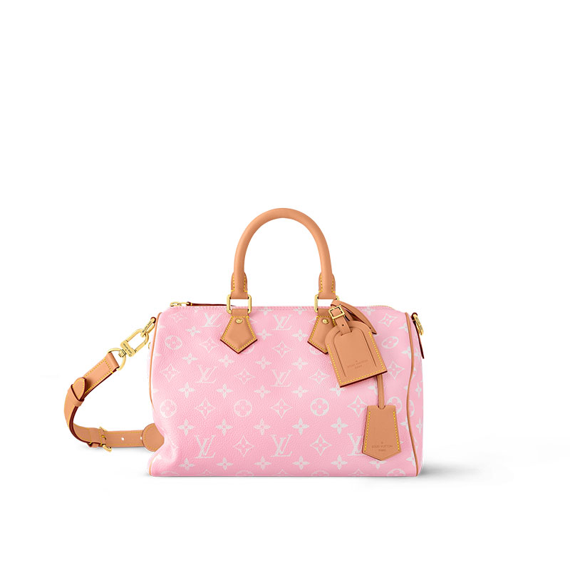 Сумка Louis Vuitton LOUIS VUITTON Speedy P9 Bandoulière 30 Logo (розовый)
