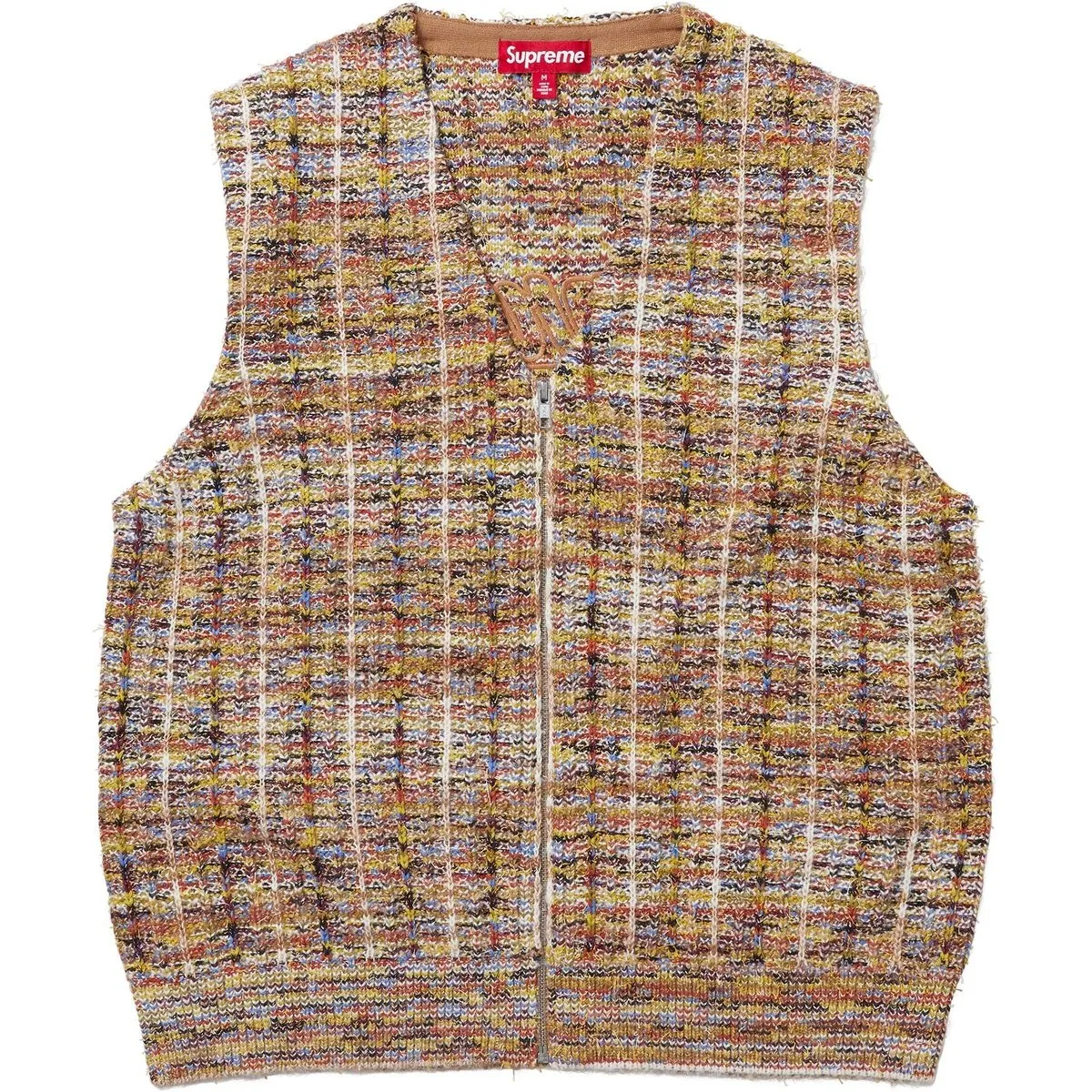 Supreme Speckled Zip Up Sweater Vest