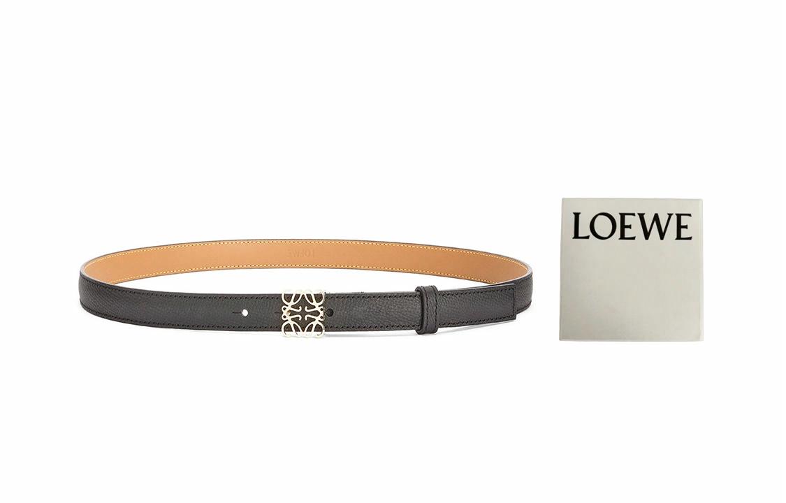 Мужской ремень LOEWE Anagram (черный)
