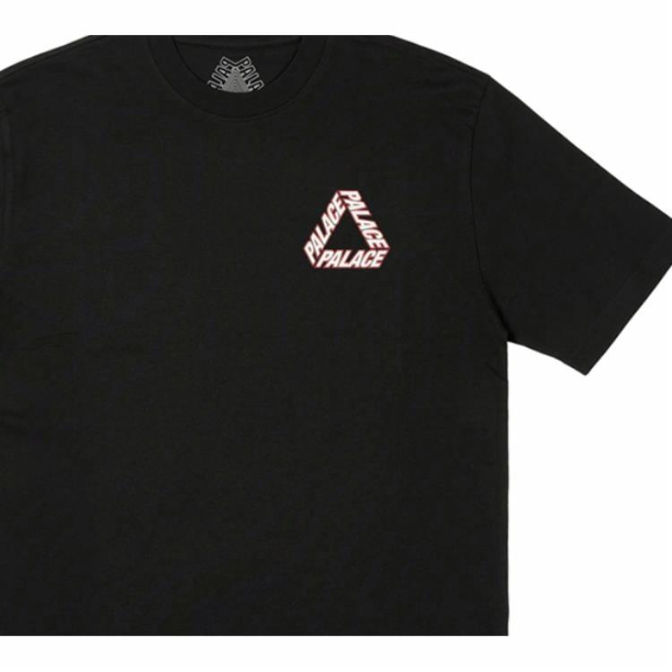 Футболка PALACE SS24 P-3 Outline T-Shirt Logo (черная) — фото 4