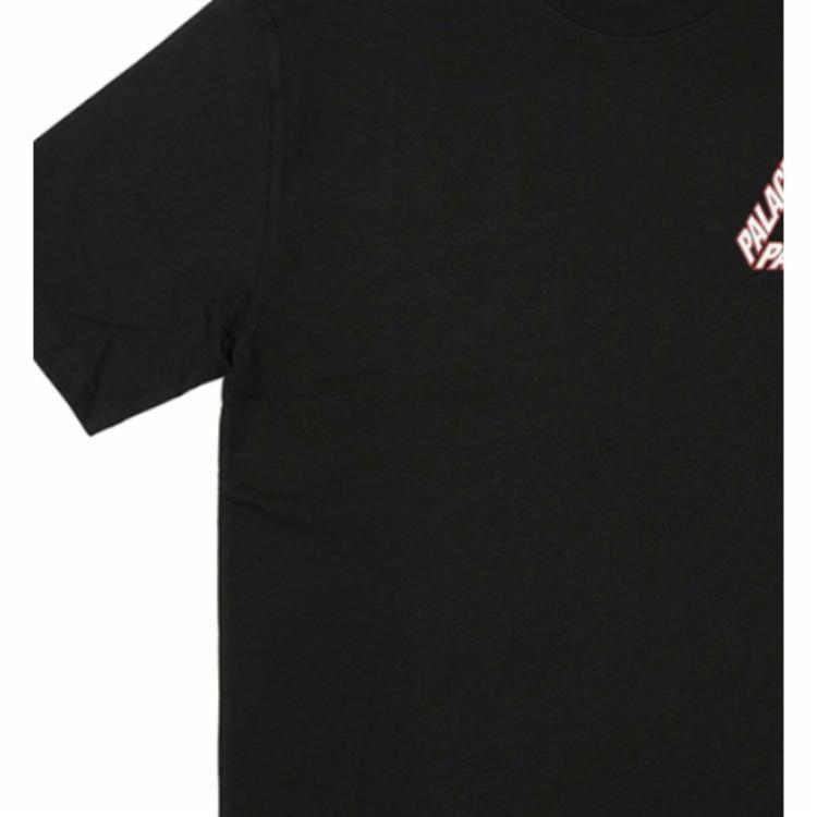 Футболка PALACE SS24 P-3 Outline T-Shirt Logo (черная) — фото 5