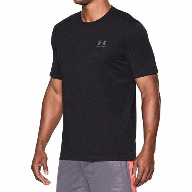 Мужская футболка Under Armour (черно-серая) — фото 5