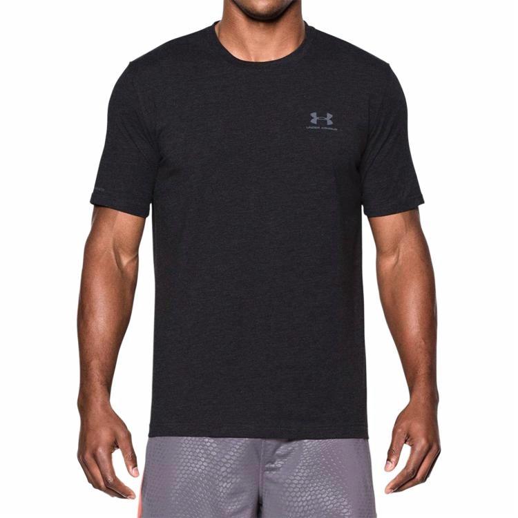 Мужская футболка Under Armour (черно-серая) — фото 3