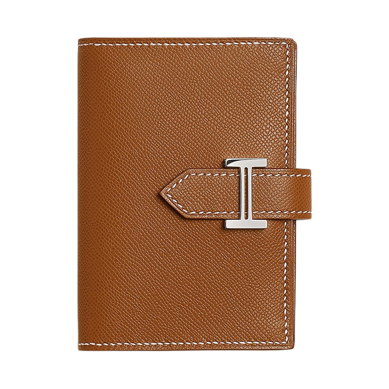 Женский кошелек Hermes Bearn 10 (золотисто-коричневый)