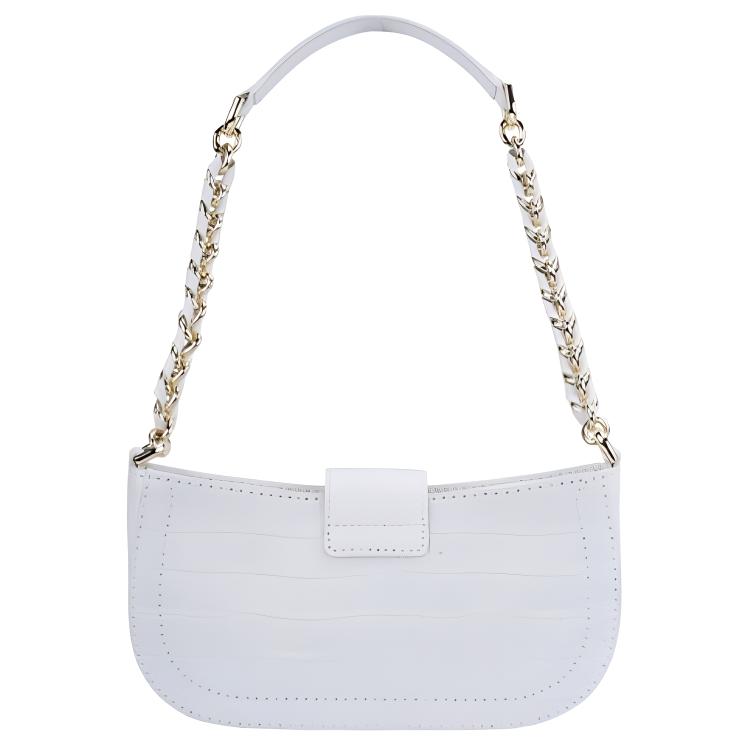 Женская сумка MICHAEL KORS MK Carmen LOGO (белая) — фото 4