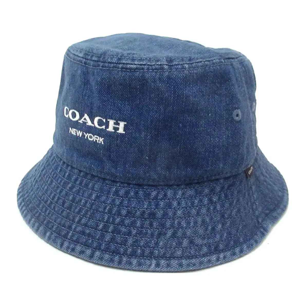 COACH Original Design Cotton Bucket Hats Unisex Blue