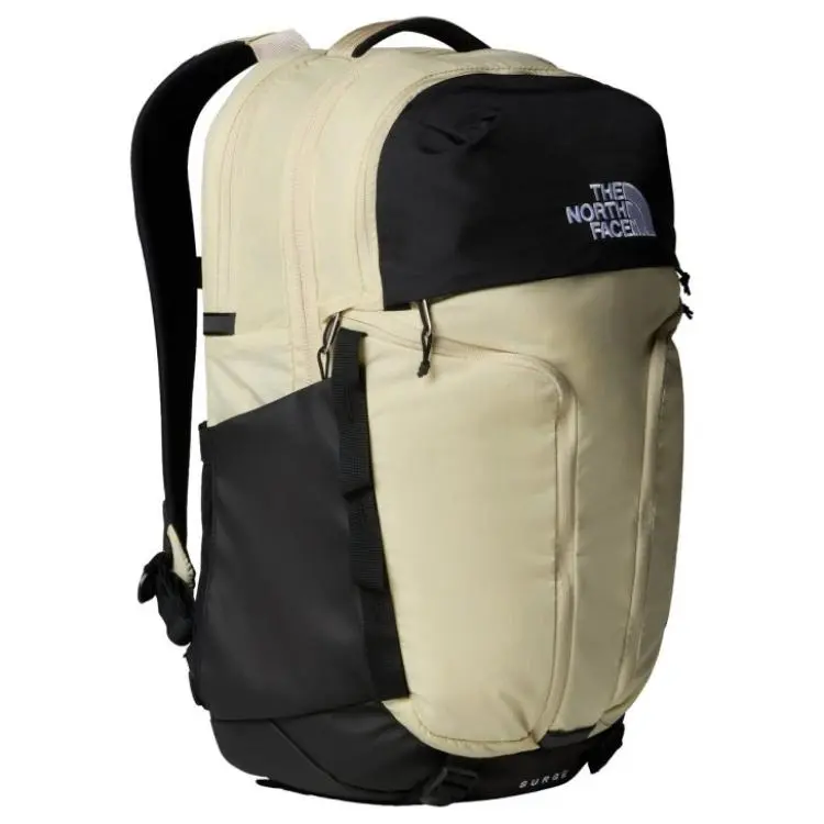 THE NORTH FACE 31L Mountaineering Bag Outdoor Bag Recycled Material Black & Beige Unisex