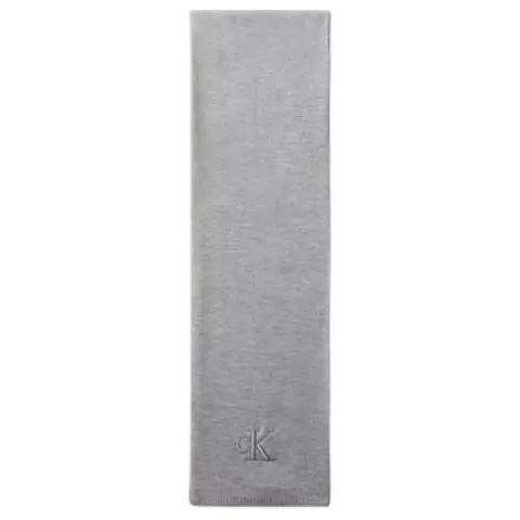 CALVIN KLEIN Acrylic Knit Scarves Women's Gray