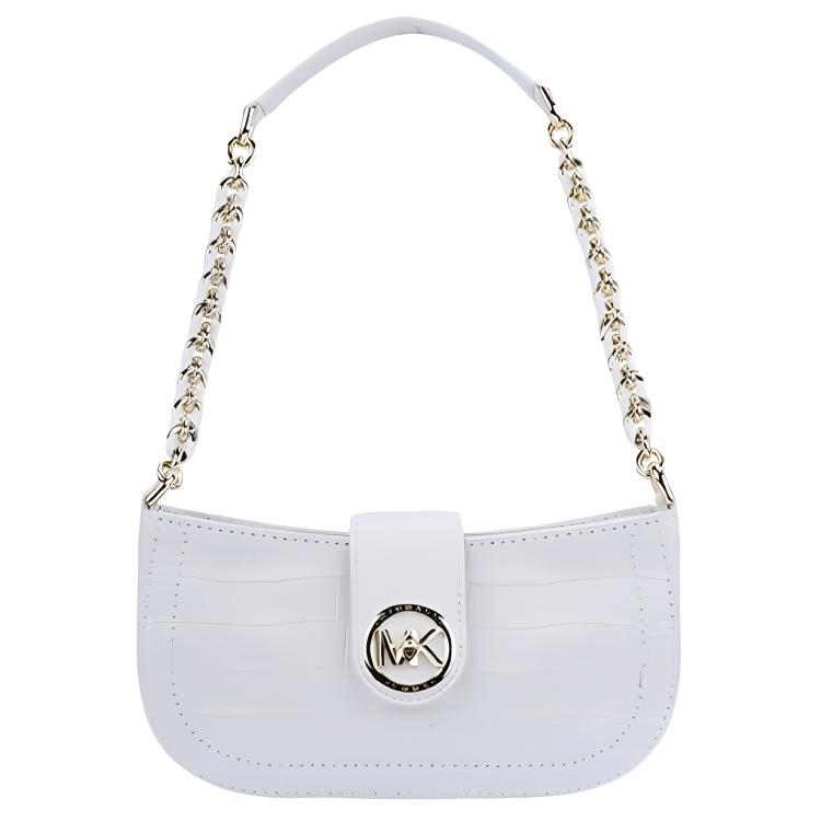 Женская сумка MICHAEL KORS MK Carmen LOGO (белая) — фото 1