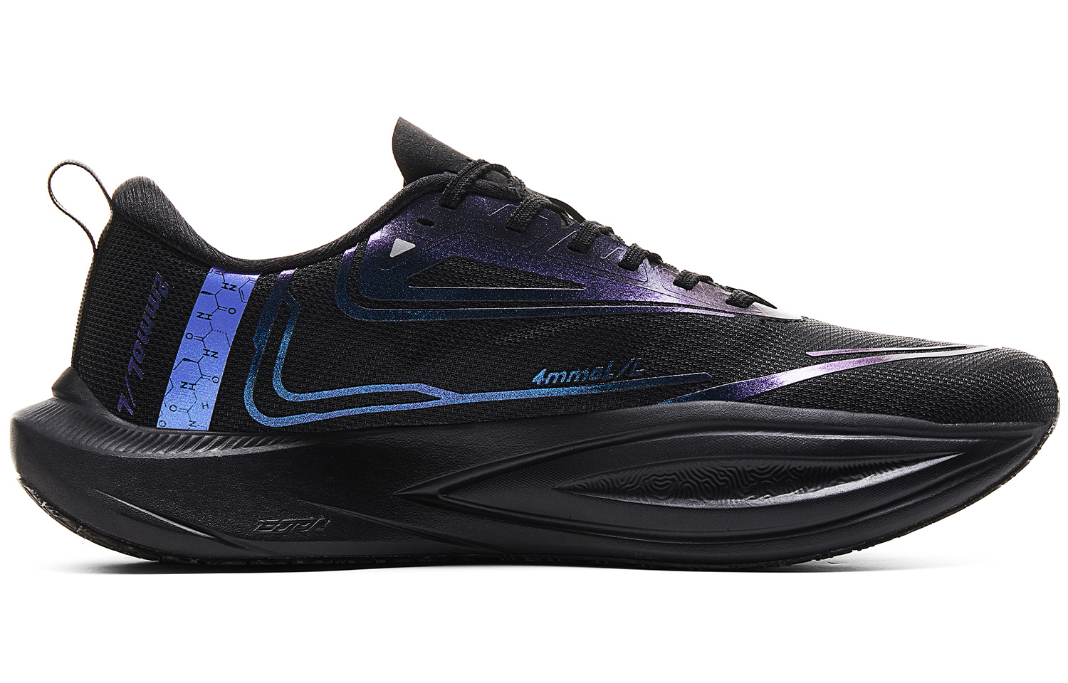 PEAK Cushioning Slip Resistant Abrasion Resistant Breathable Rebound Anti Rollover Low top Running Shoes Men’s Black