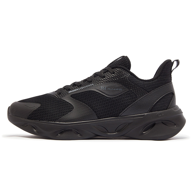 361° Slip Resistant Abrasion Resistant Low top Casual Running Shoes Men’s Black Gray